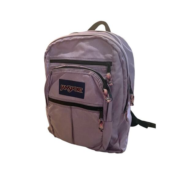 JANSPORT BACKPACK LAPTOP COMPUTER PASTEL LILAC POCKETS SCHOOL COLLEGE VERSATILE - Picture 13 of 16